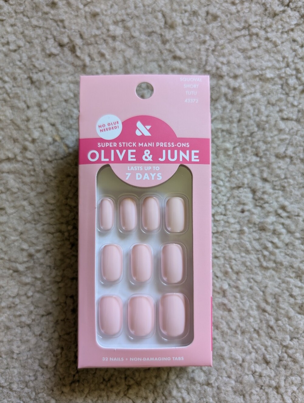 Olive & June Super Stick Mani Press-Ons - Soft Pink